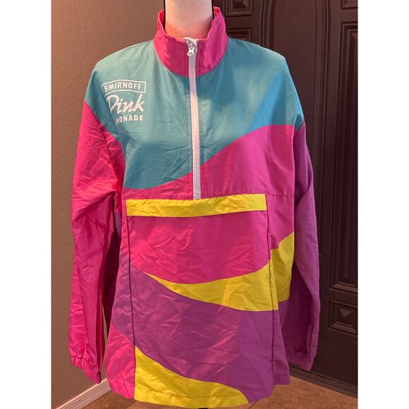 Vintage Style Smirnoff Pink Lemonade Windbreaker - Picture 1 of 5